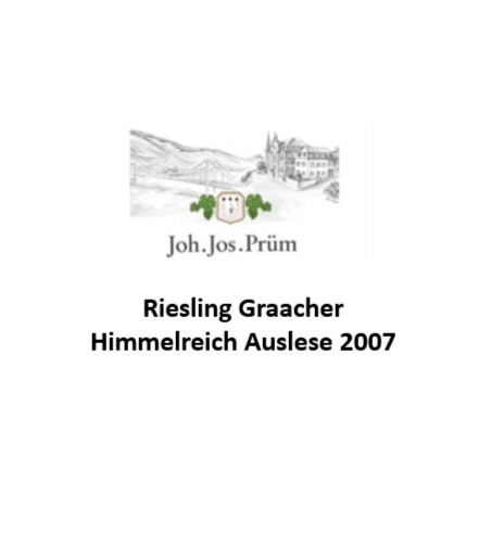 Riesling Graacher Himmelreich Auslese Joh. Jos.  Prum