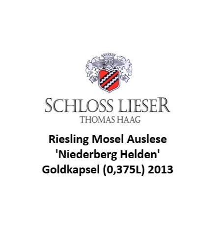 Riesling Mosel Auslese 'Niederberg Helden' Goldkapsel 0,375L  - Schloss Lieser