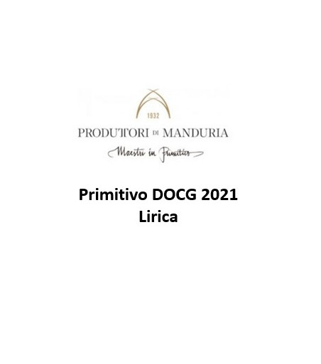 Primitivo DOC Lirica - Produttori vini di Manduria