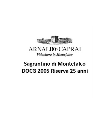 Sagrantino di Montefalco Riserva 25 anni Caprai